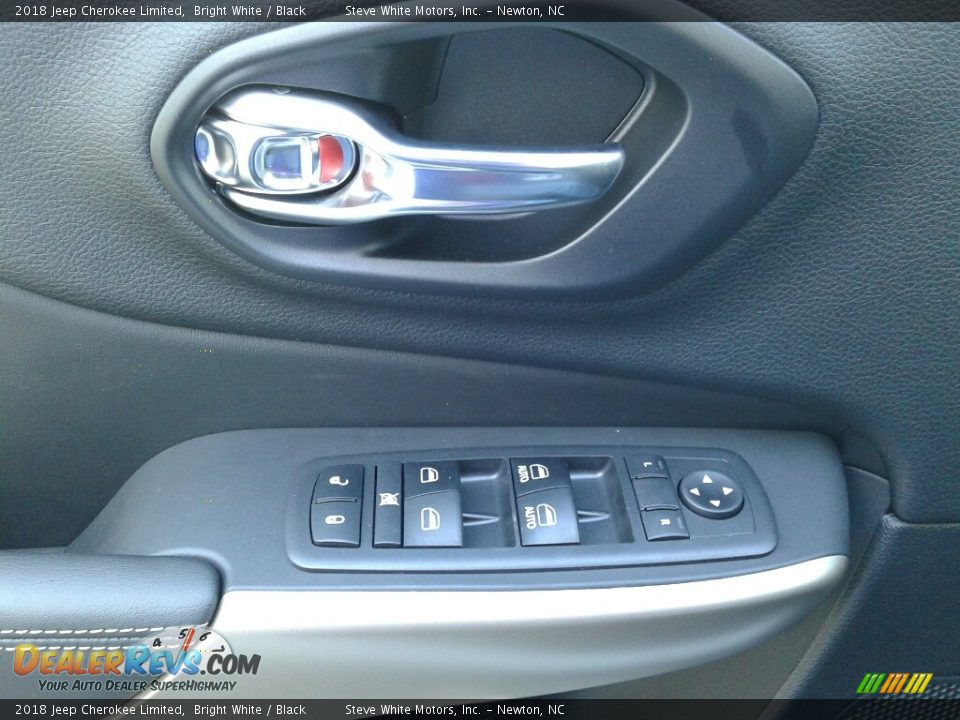 2018 Jeep Cherokee Limited Bright White / Black Photo #14