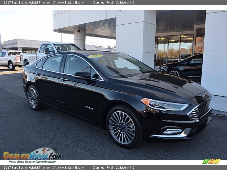 2017 Ford Fusion Hybrid Titanium Shadow Black / Ebony Photo #1