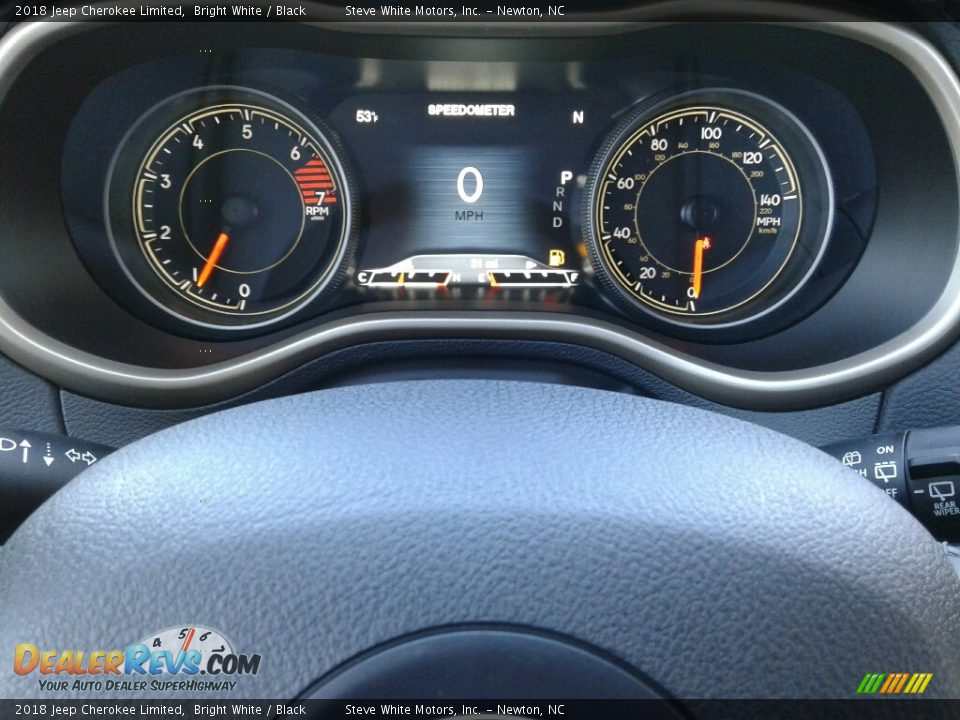 2018 Jeep Cherokee Limited Bright White / Black Photo #18