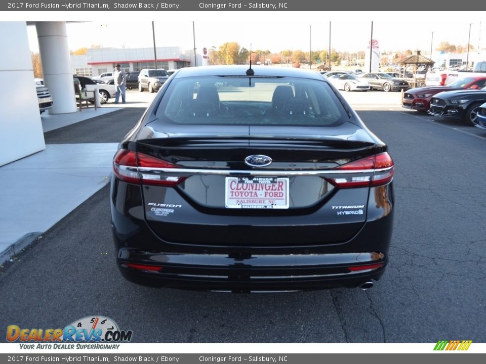 2017 Ford Fusion Hybrid Titanium Shadow Black / Ebony Photo #4