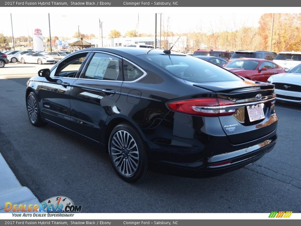 2017 Ford Fusion Hybrid Titanium Shadow Black / Ebony Photo #5