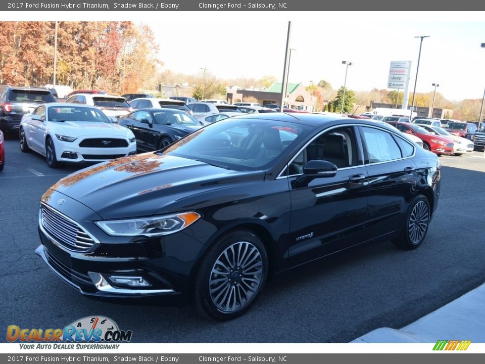 2017 Ford Fusion Hybrid Titanium Shadow Black / Ebony Photo #7