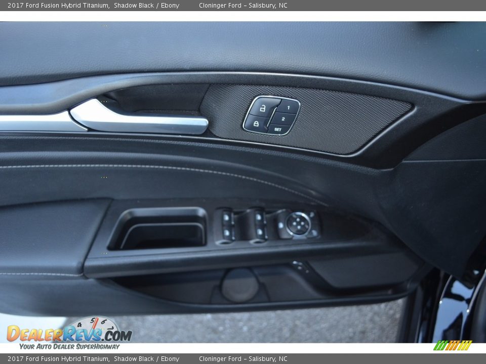 2017 Ford Fusion Hybrid Titanium Shadow Black / Ebony Photo #8