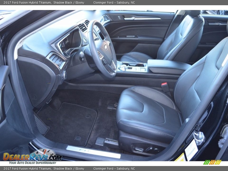 2017 Ford Fusion Hybrid Titanium Shadow Black / Ebony Photo #9