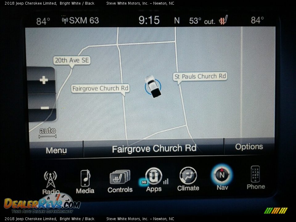 2018 Jeep Cherokee Limited Bright White / Black Photo #23