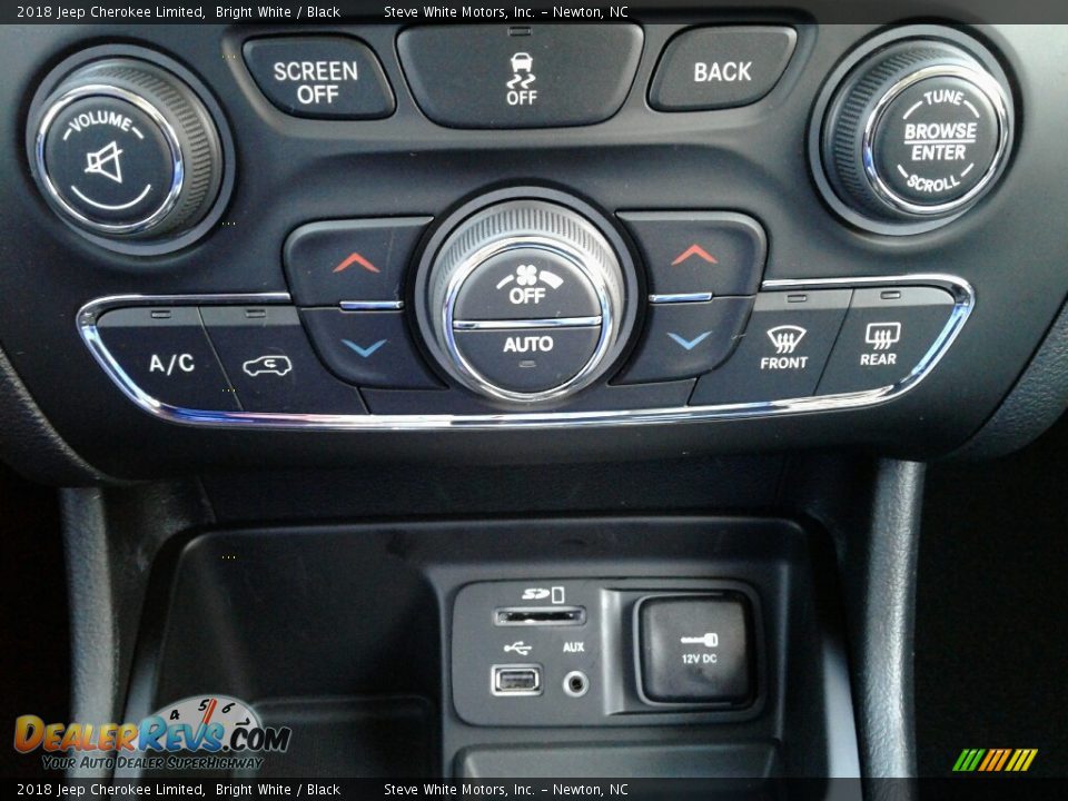 2018 Jeep Cherokee Limited Bright White / Black Photo #25