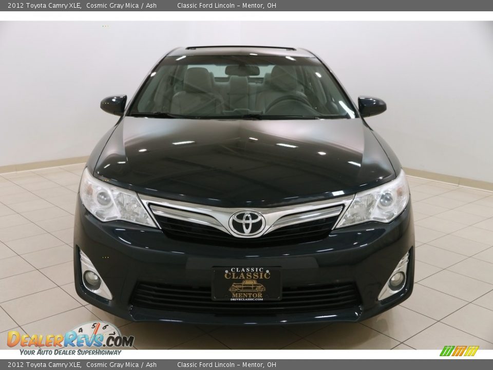 2012 Toyota Camry XLE Cosmic Gray Mica / Ash Photo #2