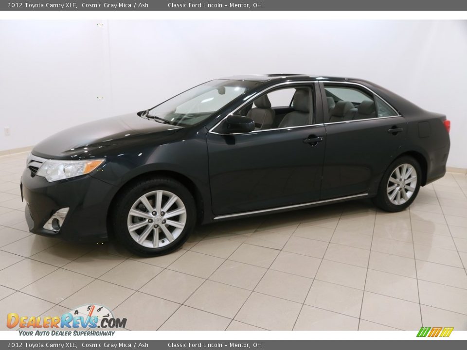 2012 Toyota Camry XLE Cosmic Gray Mica / Ash Photo #3
