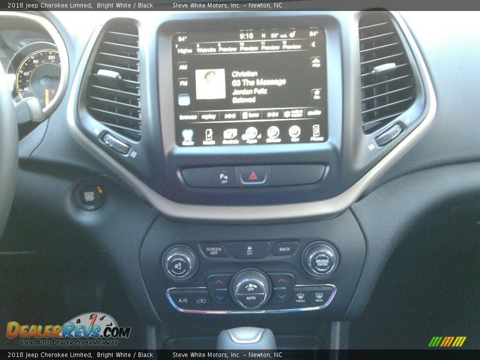 2018 Jeep Cherokee Limited Bright White / Black Photo #26
