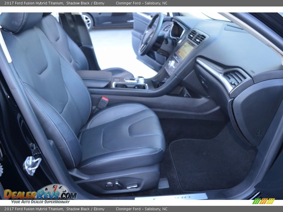 2017 Ford Fusion Hybrid Titanium Shadow Black / Ebony Photo #15