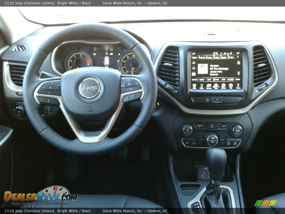 2018 Jeep Cherokee Limited Bright White / Black Photo #28