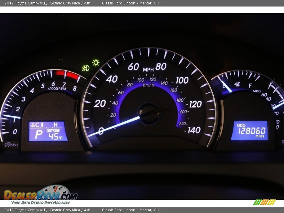 2012 Toyota Camry XLE Cosmic Gray Mica / Ash Photo #7