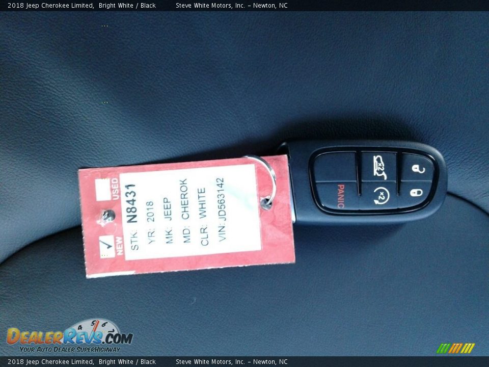 2018 Jeep Cherokee Limited Bright White / Black Photo #29