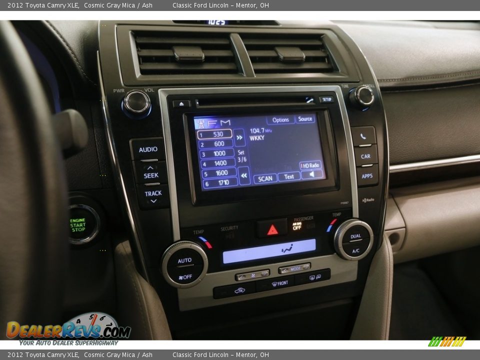 2012 Toyota Camry XLE Cosmic Gray Mica / Ash Photo #8