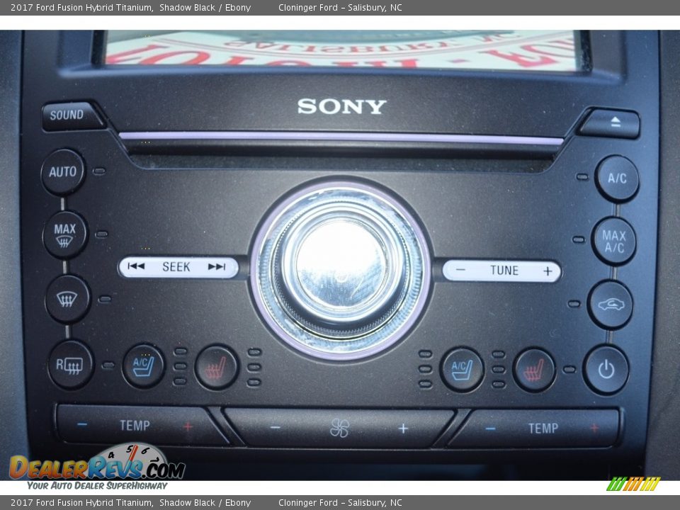 2017 Ford Fusion Hybrid Titanium Shadow Black / Ebony Photo #21