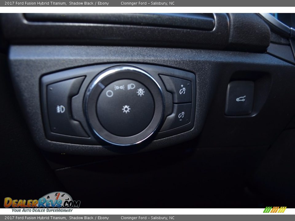 2017 Ford Fusion Hybrid Titanium Shadow Black / Ebony Photo #26