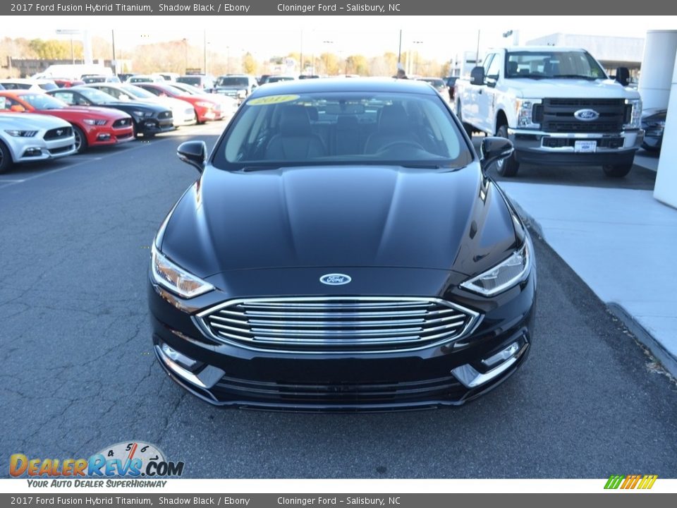 2017 Ford Fusion Hybrid Titanium Shadow Black / Ebony Photo #29