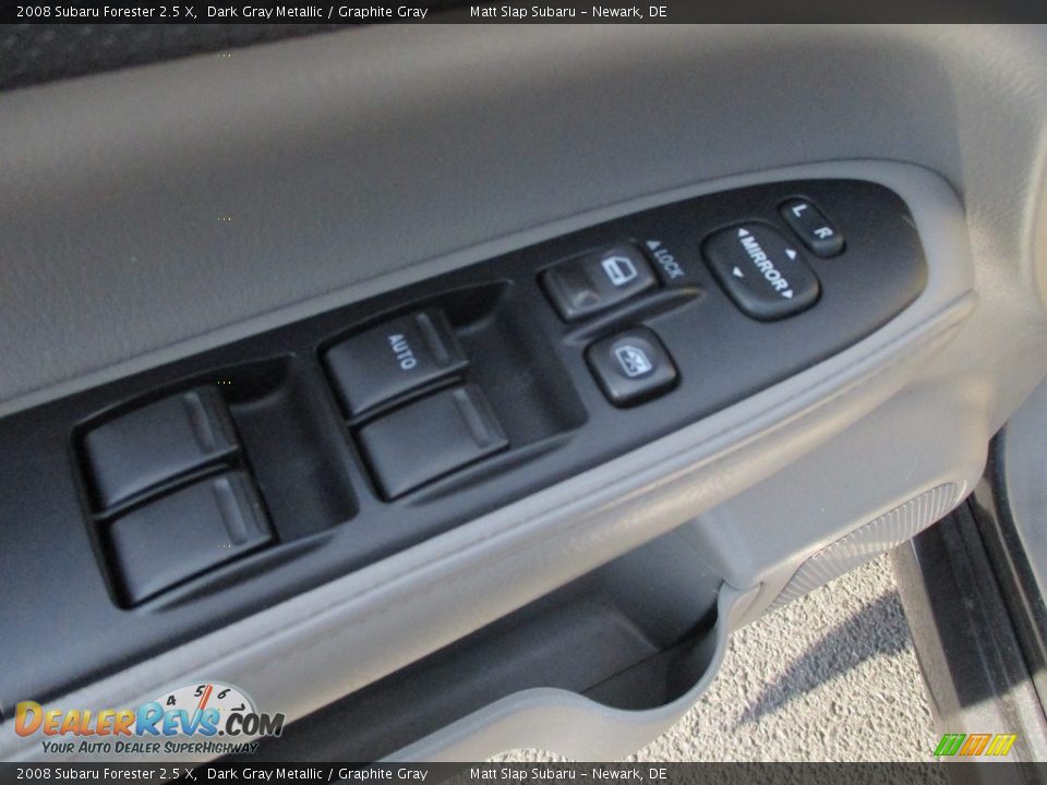 2008 Subaru Forester 2.5 X Dark Gray Metallic / Graphite Gray Photo #14