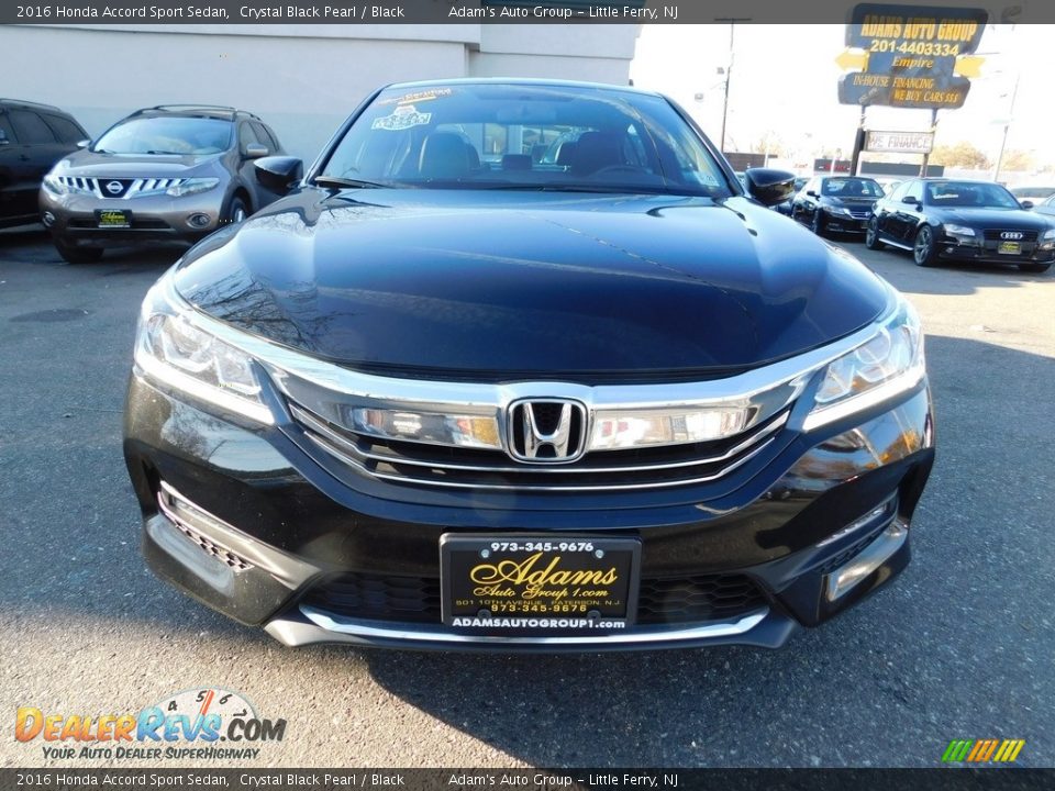 2016 Honda Accord Sport Sedan Crystal Black Pearl / Black Photo #3