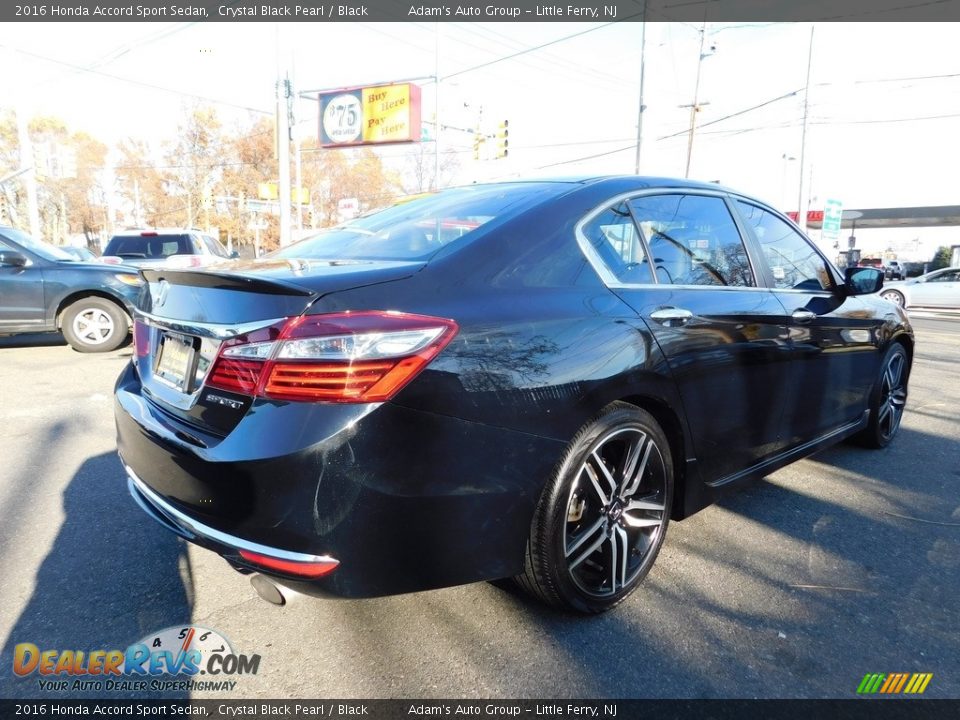 2016 Honda Accord Sport Sedan Crystal Black Pearl / Black Photo #5