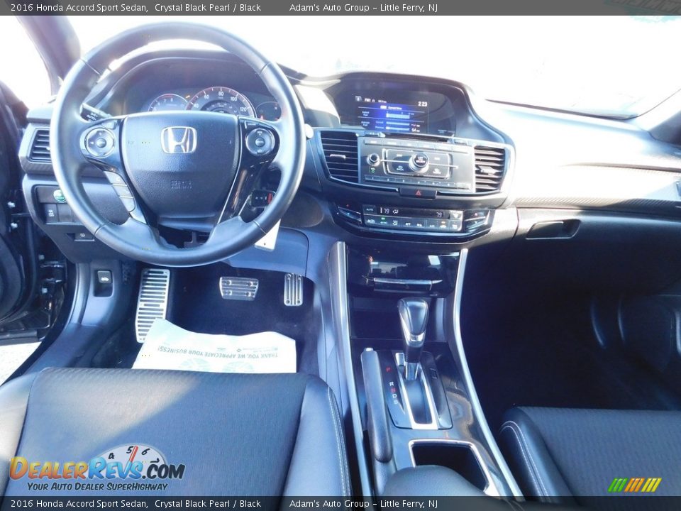 2016 Honda Accord Sport Sedan Crystal Black Pearl / Black Photo #14