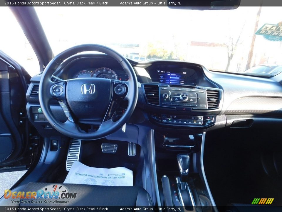 2016 Honda Accord Sport Sedan Crystal Black Pearl / Black Photo #15