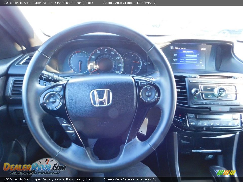 2016 Honda Accord Sport Sedan Crystal Black Pearl / Black Photo #16