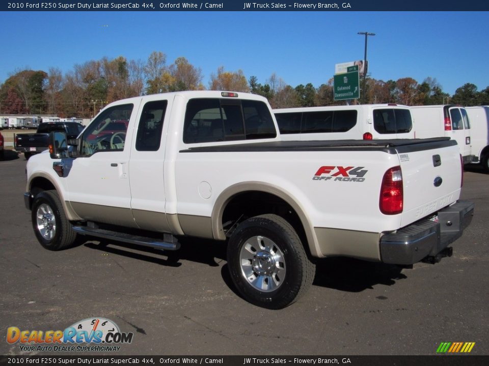 2010 Ford F250 Super Duty Lariat SuperCab 4x4 Oxford White / Camel Photo #8