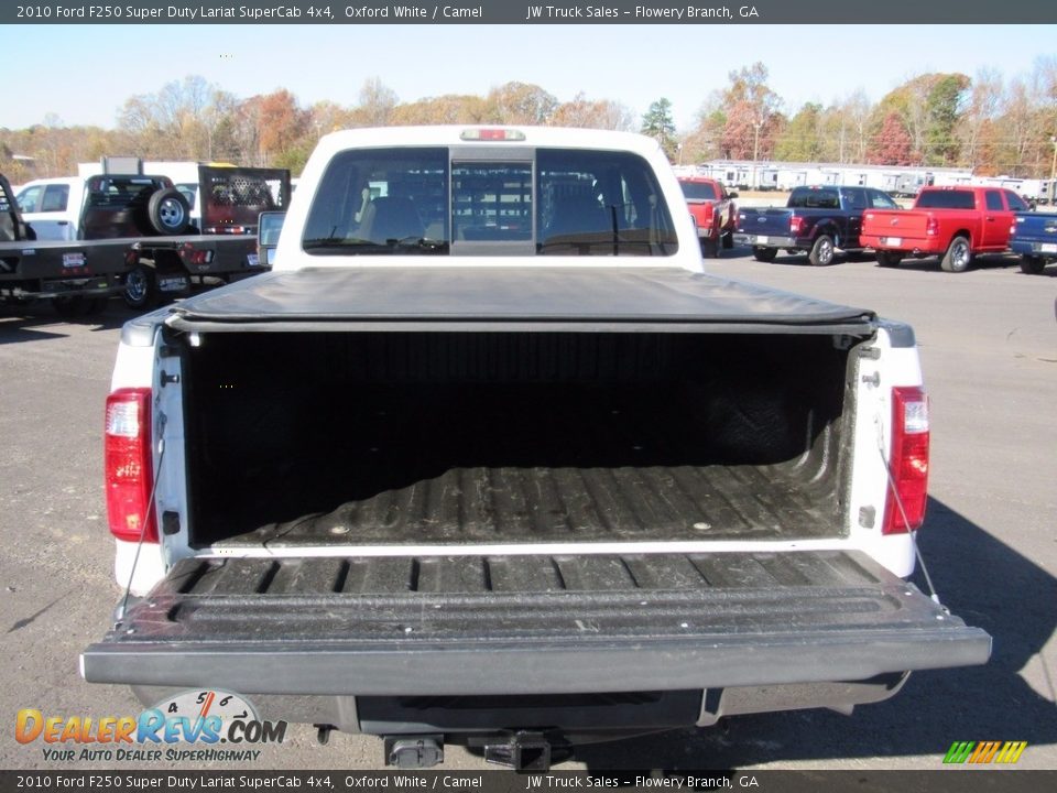2010 Ford F250 Super Duty Lariat SuperCab 4x4 Oxford White / Camel Photo #9