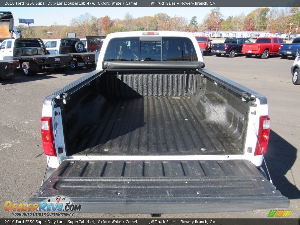 2010 Ford F250 Super Duty Lariat SuperCab 4x4 Oxford White / Camel Photo #10