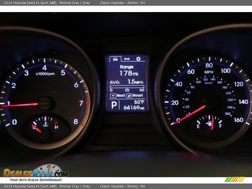 2014 Hyundai Santa Fe Sport AWD Mineral Gray / Gray Photo #9