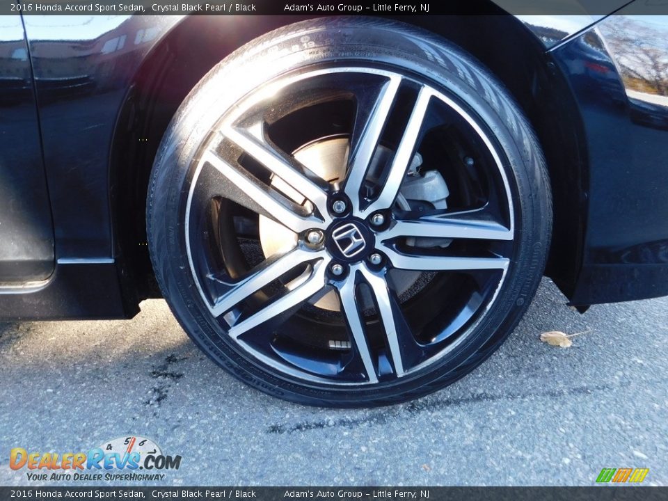 2016 Honda Accord Sport Sedan Crystal Black Pearl / Black Photo #35