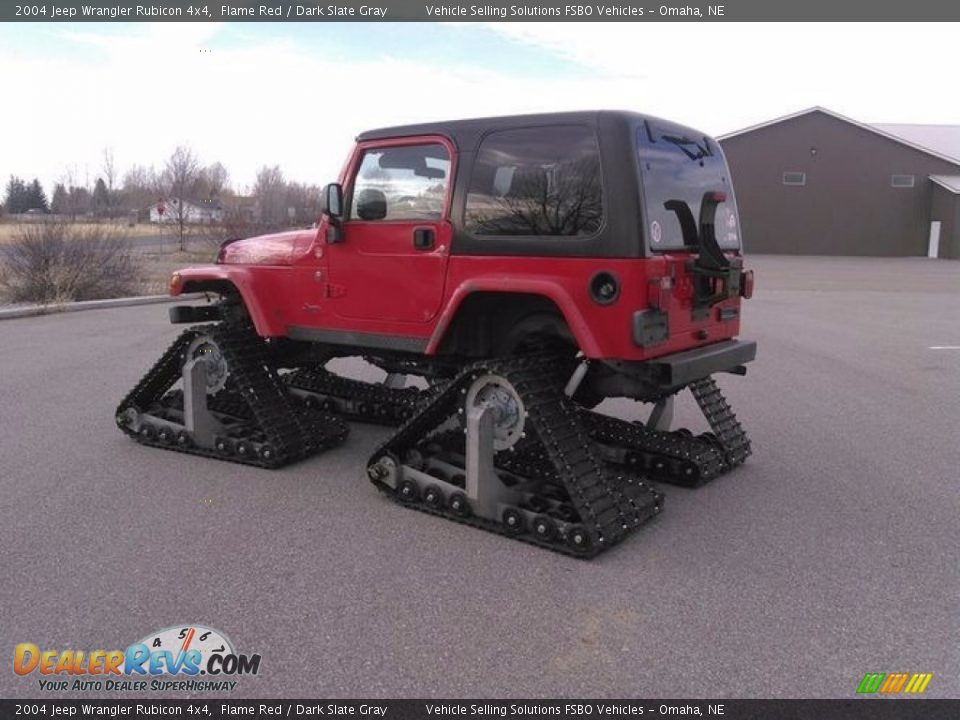 2004 Jeep Wrangler Rubicon 4x4 Flame Red / Dark Slate Gray Photo #9