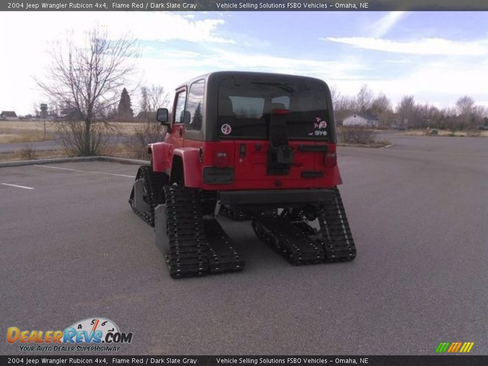 2004 Jeep Wrangler Rubicon 4x4 Flame Red / Dark Slate Gray Photo #10