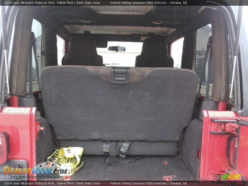 2004 Jeep Wrangler Rubicon 4x4 Flame Red / Dark Slate Gray Photo #15