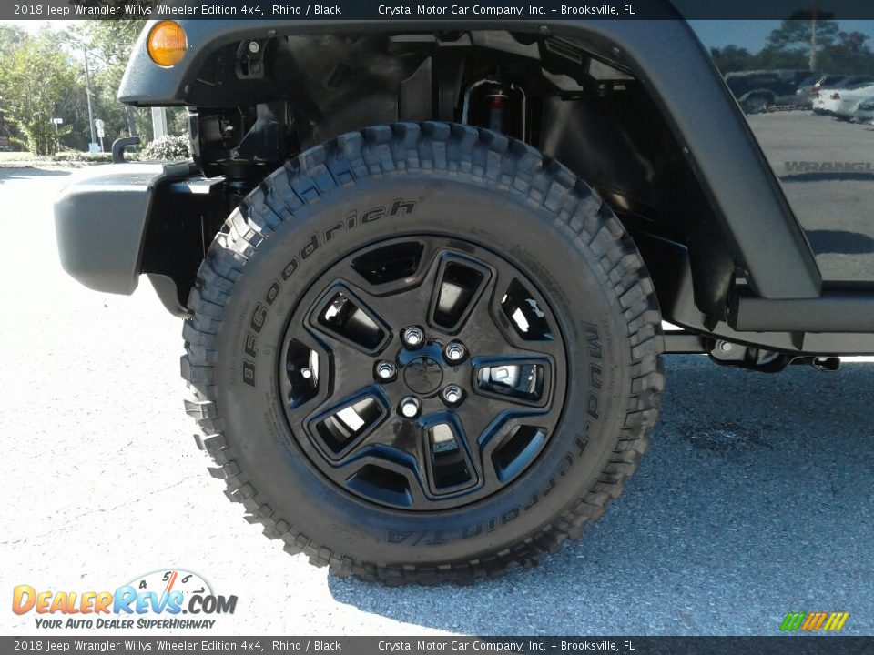 2018 Jeep Wrangler Willys Wheeler Edition 4x4 Rhino / Black Photo #20