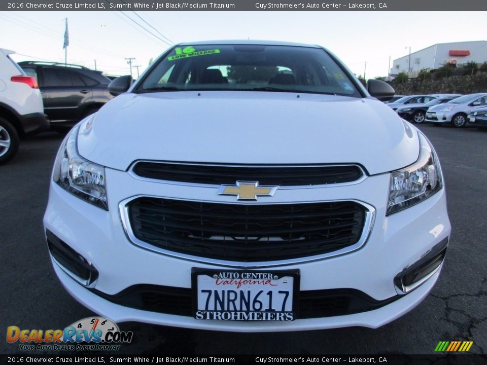 2016 Chevrolet Cruze Limited LS Summit White / Jet Black/Medium Titanium Photo #2