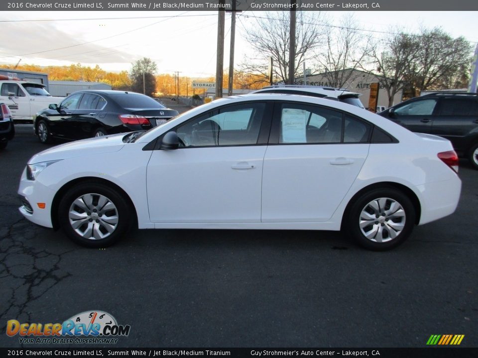 2016 Chevrolet Cruze Limited LS Summit White / Jet Black/Medium Titanium Photo #4