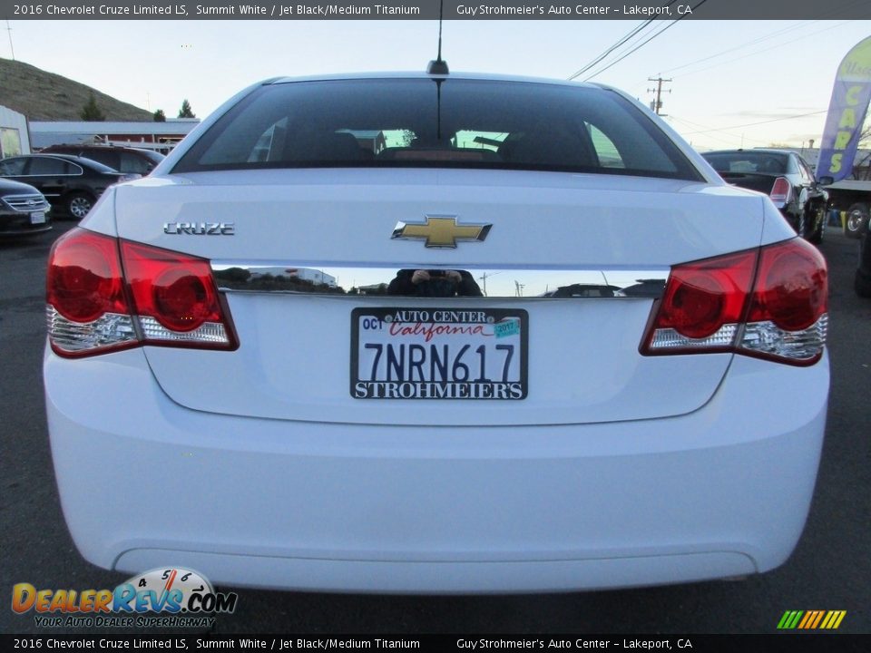 2016 Chevrolet Cruze Limited LS Summit White / Jet Black/Medium Titanium Photo #6