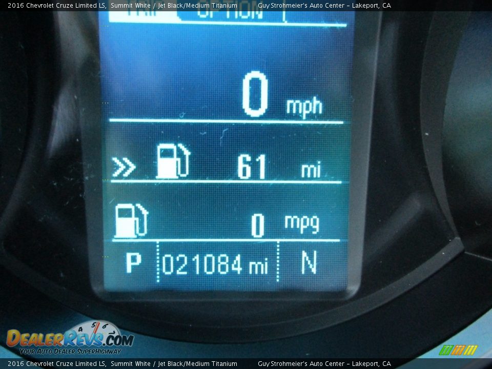 2016 Chevrolet Cruze Limited LS Summit White / Jet Black/Medium Titanium Photo #11