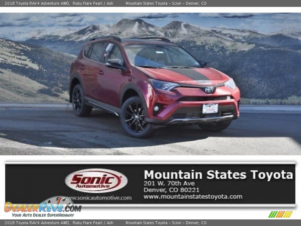 2018 Toyota RAV4 Adventure AWD Ruby Flare Pearl / Ash Photo #1