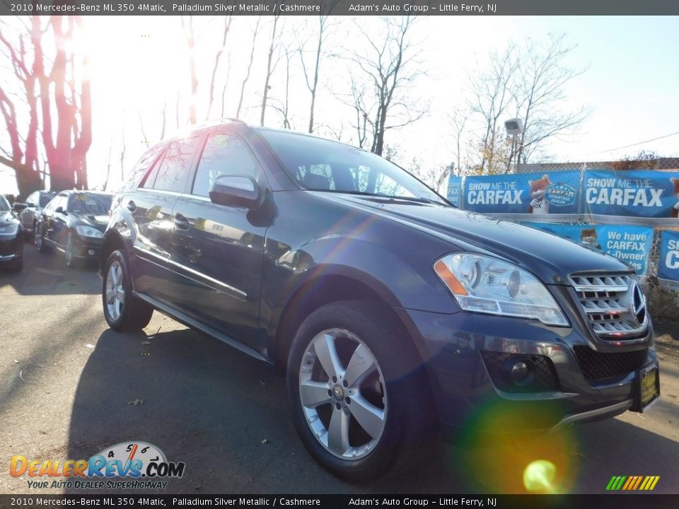 2010 Mercedes-Benz ML 350 4Matic Palladium Silver Metallic / Cashmere Photo #1