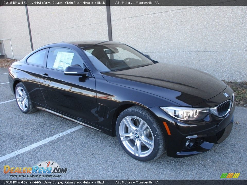 2018 BMW 4 Series 440i xDrive Coupe Citrin Black Metallic / Black Photo #1
