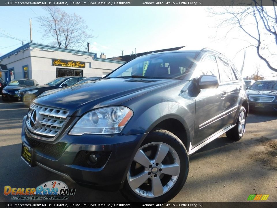 2010 Mercedes-Benz ML 350 4Matic Palladium Silver Metallic / Cashmere Photo #2