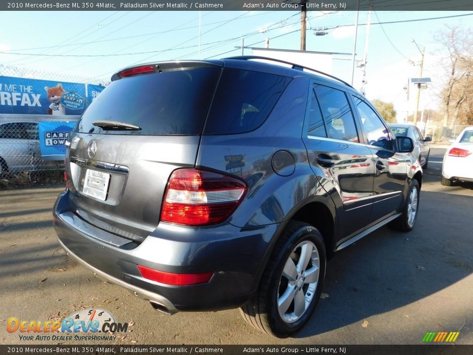 2010 Mercedes-Benz ML 350 4Matic Palladium Silver Metallic / Cashmere Photo #5