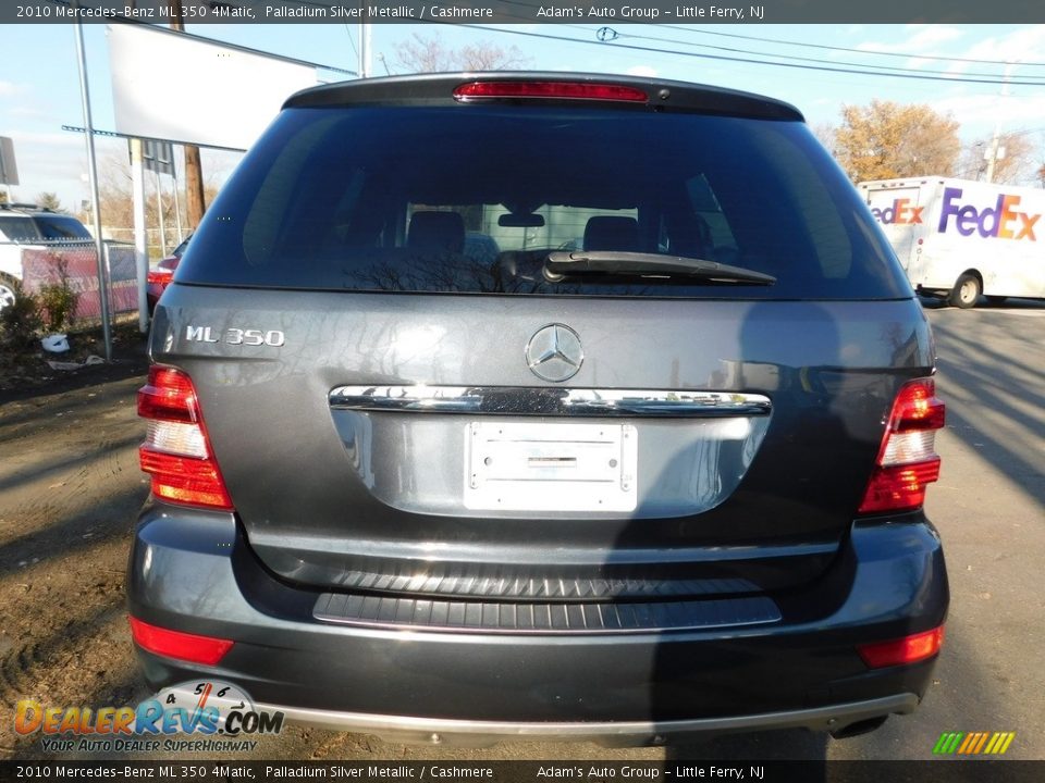 2010 Mercedes-Benz ML 350 4Matic Palladium Silver Metallic / Cashmere Photo #6