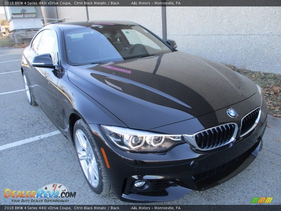 2018 BMW 4 Series 440i xDrive Coupe Citrin Black Metallic / Black Photo #6