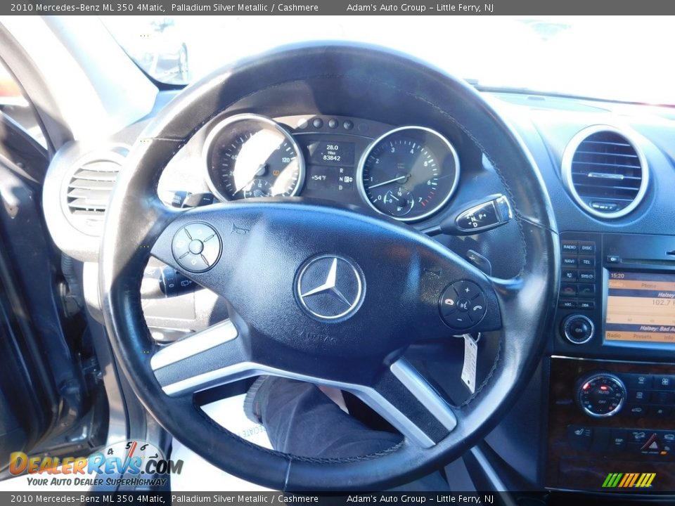 2010 Mercedes-Benz ML 350 4Matic Palladium Silver Metallic / Cashmere Photo #15