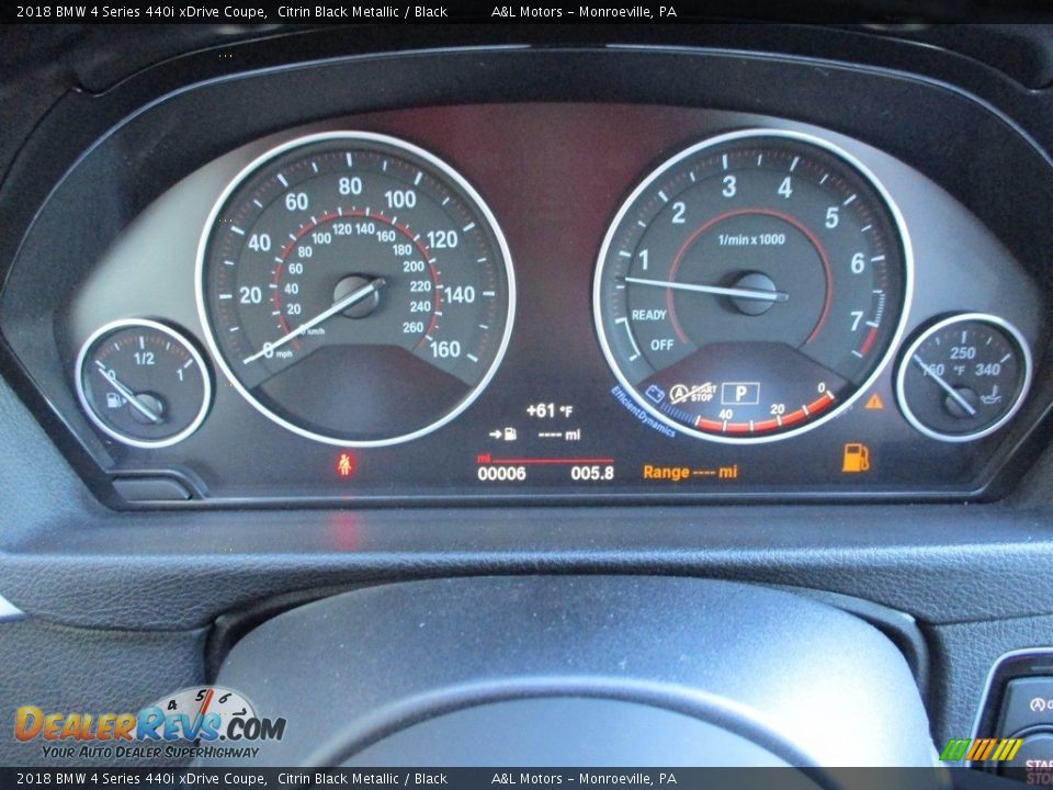2018 BMW 4 Series 440i xDrive Coupe Citrin Black Metallic / Black Photo #20