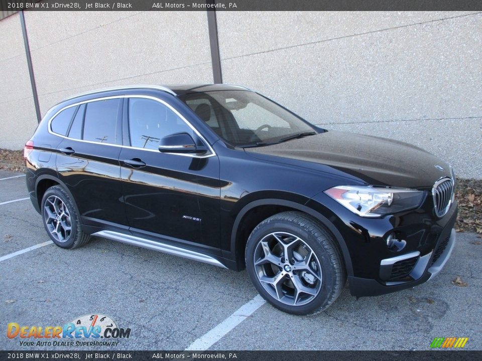 2018 BMW X1 xDrive28i Jet Black / Black Photo #1